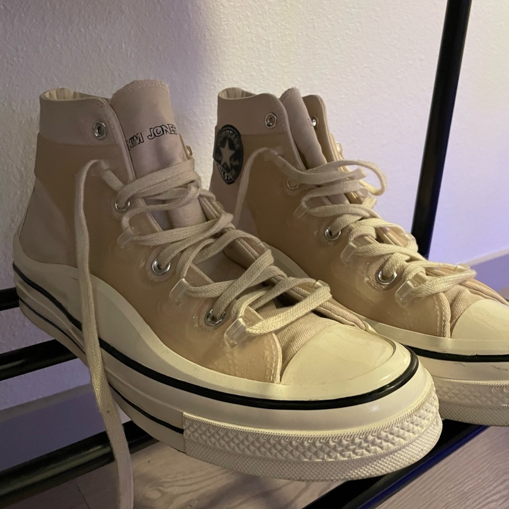 Kim Jones Converse - Beige and White - Size 11 - High Tops - Designer
